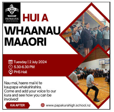 Māori Whānau hui  -  Papakura High School